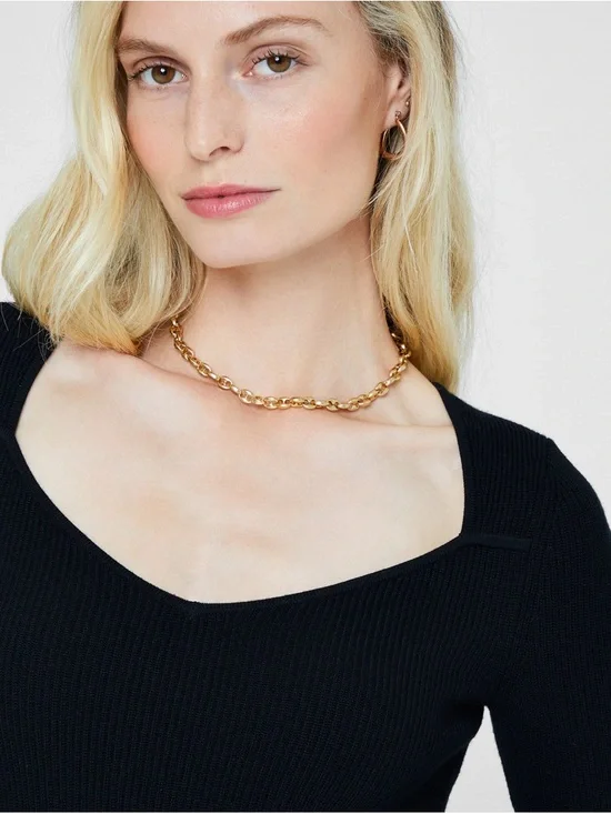 Club Monaco Shrug Neck Rib Sweater Size Large - Picture 3 of 8